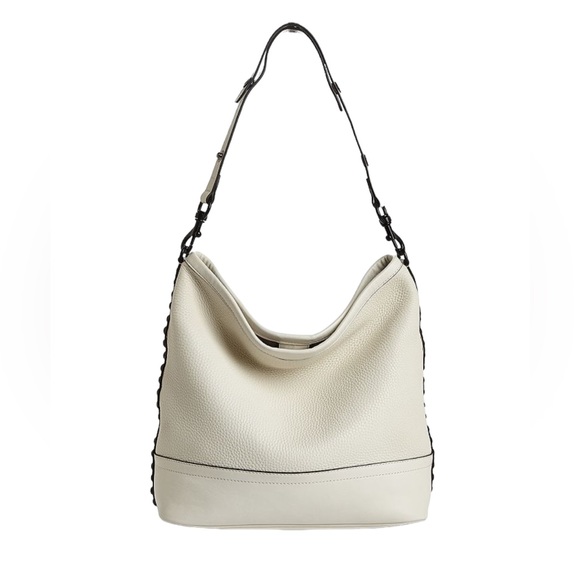 Rebecca Minkoff Handbags - Rebecca Minkoff Blythe Large Convertible Leather Hobo Bag in Ivory/Cream